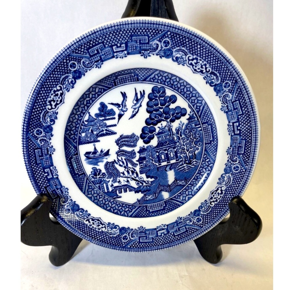 Set of 2~Johnson Brothers Blue Willow ￼Bread and Butter Plate 6.25”